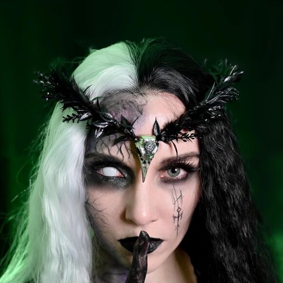 Gothic Black Feather Crown main image 4